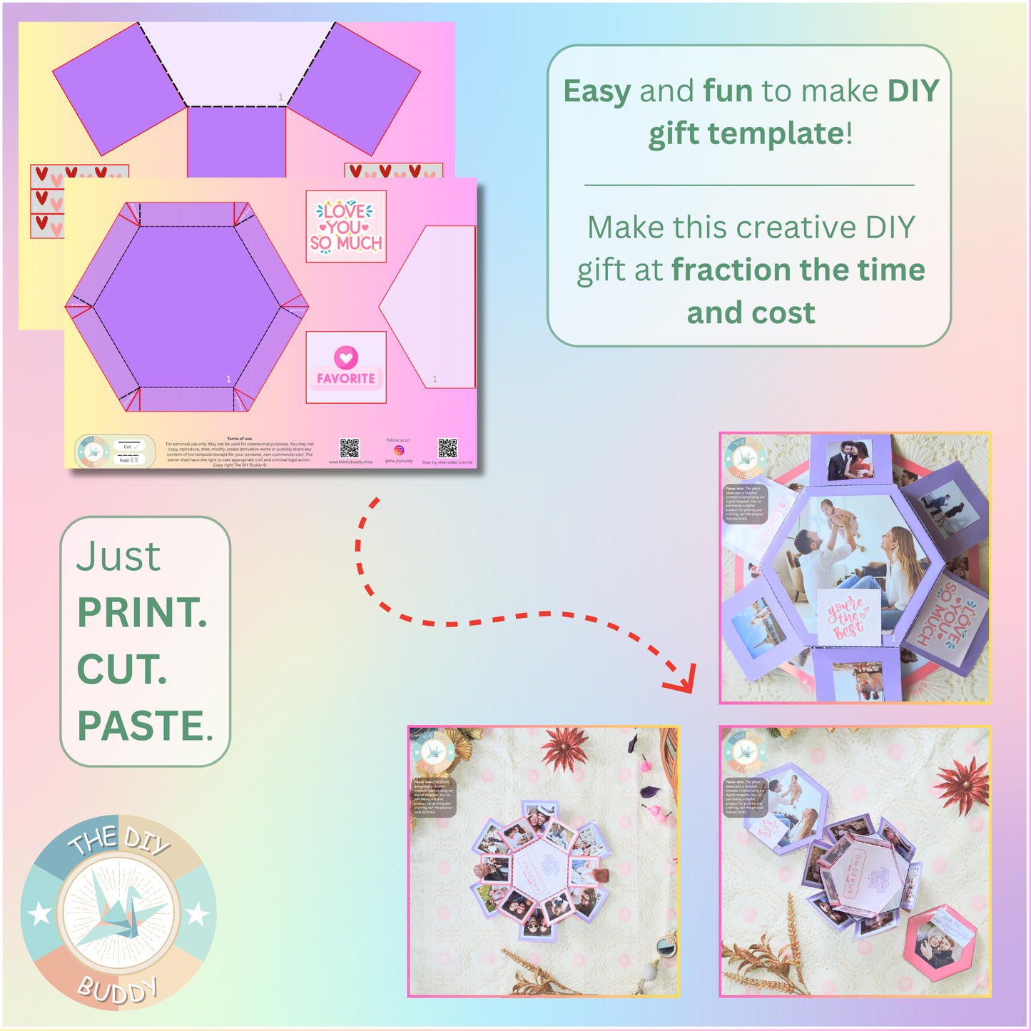 Hexagonal surprise love box