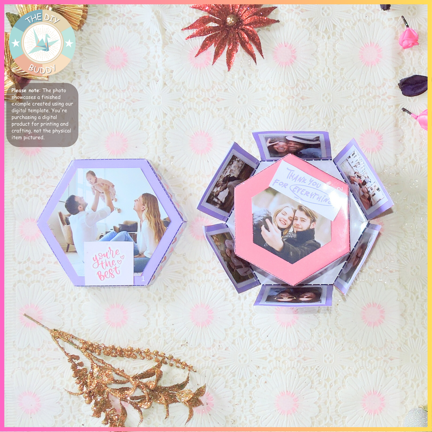 Hexagonal surprise love box
