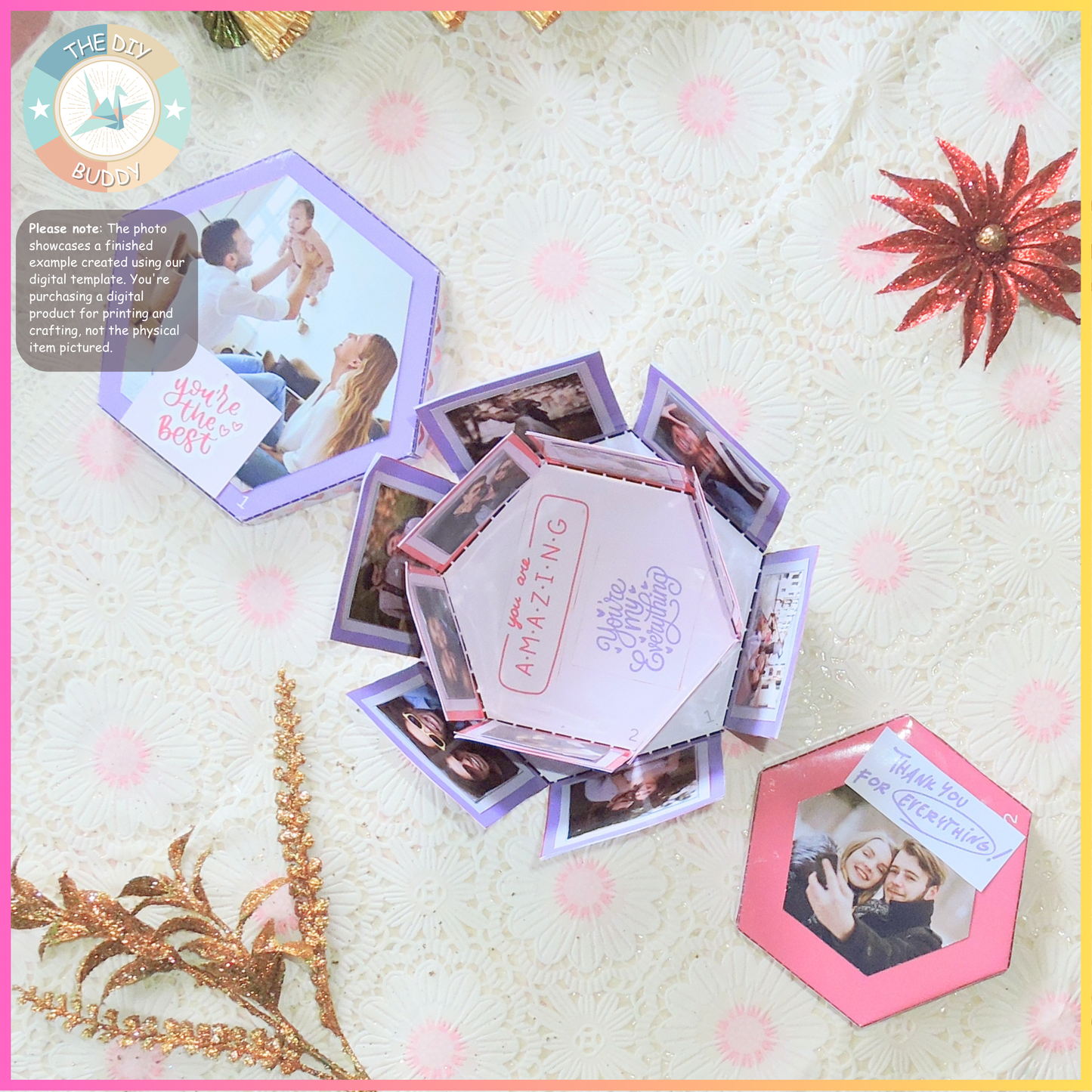 Hexagonal surprise love box