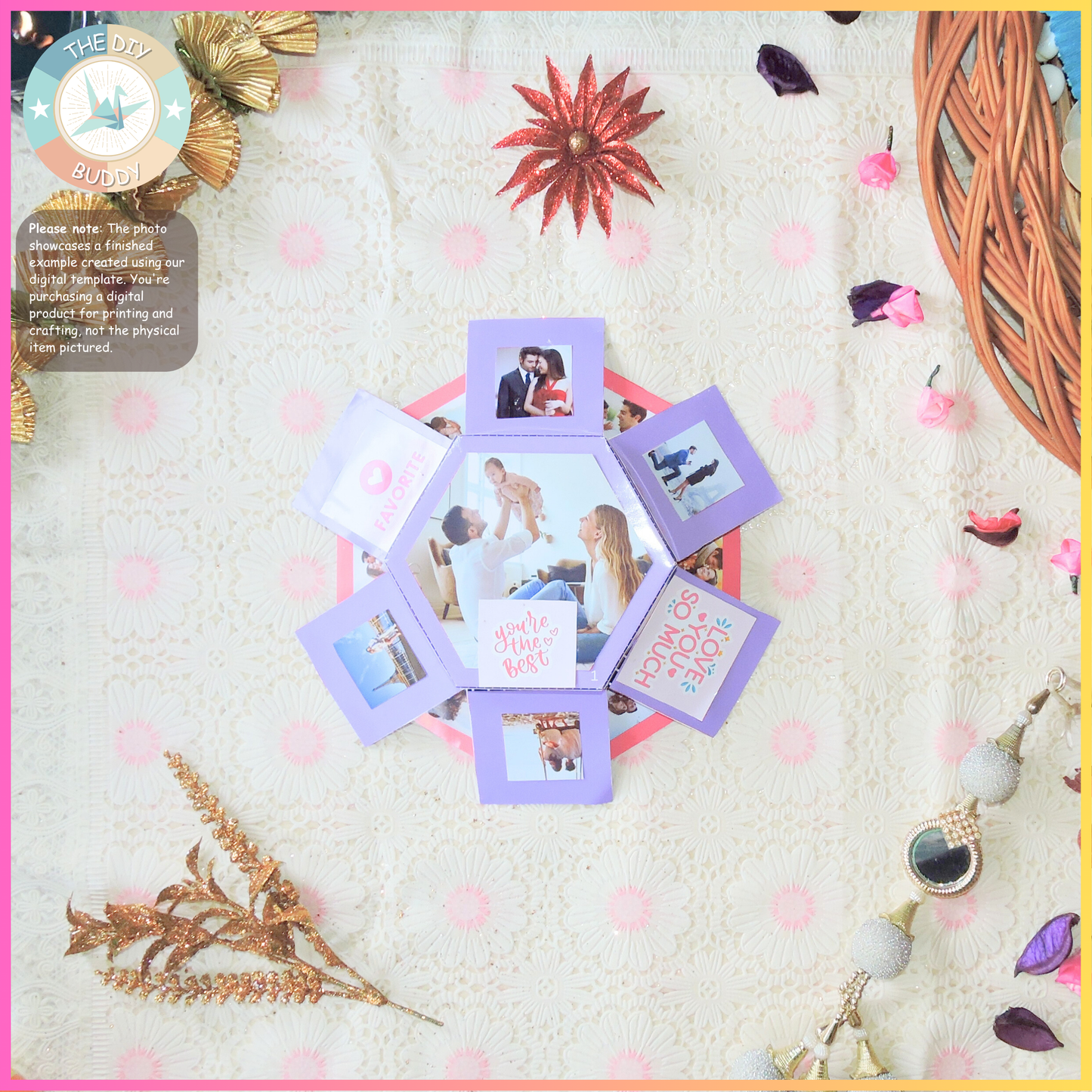 Hexagonal surprise love box
