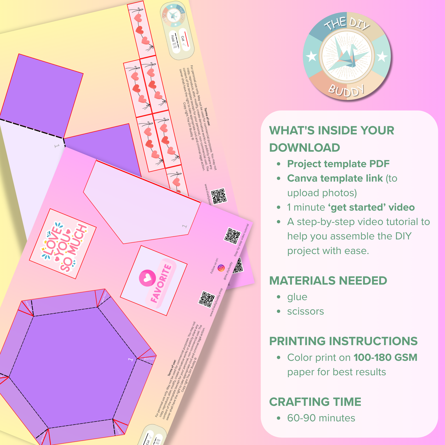 Hexagonal surprise love box